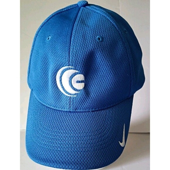 Nike Dri-FIT Stretch Sandwich Bill Cap 333115 Pacific Blue M/L Origin Group New - Picture 1 of 9